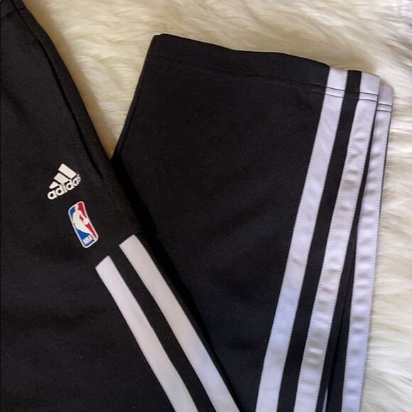 Adidas NBA Brooklyn Nets Track Pants Boys Large - Picture 4 of 16